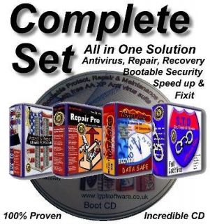   Virus~Reg​istry Repair~Firewal​l~Laptop & PC Cleaning Software CD
