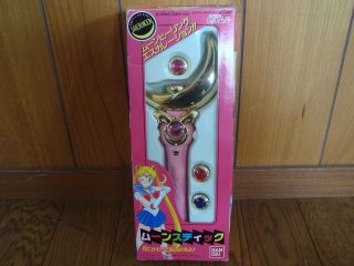 SAILOR MOON Moon Stick 1992 1st Japanese Ver. w/ BOX Rod Wand Made in 