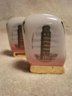 LEANING TOWER OF PISA, ITALY  Vintage Souvenir Salt and Pepper Shaker 