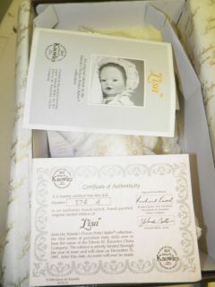   BELLO KNOWLES PICTURE PERFECT BABIES 1990 PORCELAIN DOLL NIB 10
