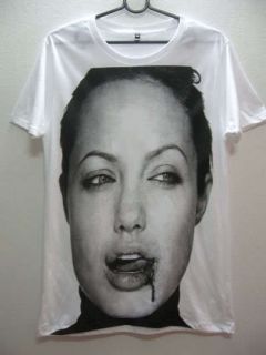 Angelina Jolie Brad Pitt Movie Star Rock T Shirt XL