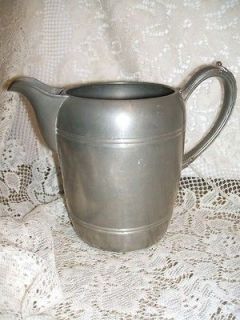 PEWTER PITCHER New Amsterdam Co WATER / MILK a17