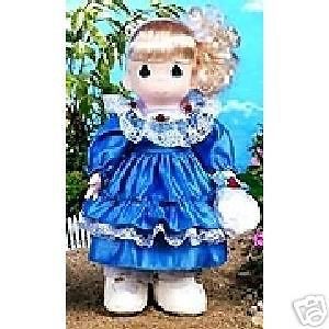 GORGEOUS NEW PRECIOUS MOMENTS MISSY ROYAL BLUE DRESS BLONDE 16 DOLL