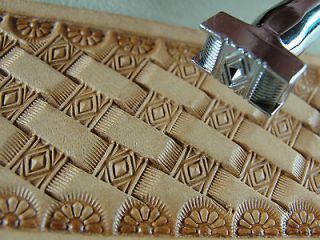   Crafters Series   Diamond Basket Weave Stamp (Leather Stamping Tool