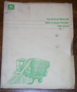 John Deere 699 Cotton Picker Technical Manual TM1054