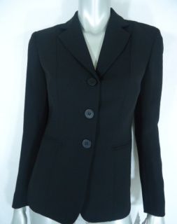 Jones New York Collection Platinum Woman Barathea Jacket BLACK 16W nwd