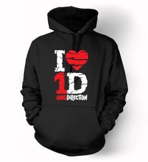   fan Hoodie I Love heart Liam Niall Zayn hooded sweatshirt S 3XL