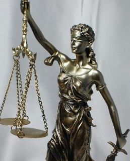    Lady Scales of Justice Lawyer Statue Law Office Gift Judge Attorney