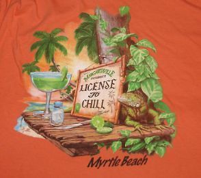 Margaritaville University License to Chill Myrtle Beach Large Tee 