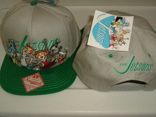 nwt the jetsons group cartoon snap back hat