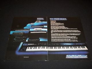 1985 roland mkb 1000 midi keyboard synthesizer print ad  9 