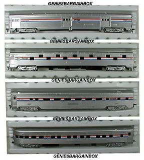 HO Scale Train AMTRAK 4 CAR PASSENGER SET NEW IHC