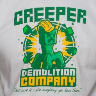 OFFICIAL MINECRAFT CREEPER DEMOLITION COMPANY YOUTH T SHIRT YOUTH 