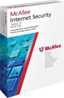 McAfee Internet Security 2012 3 user retail box (antivirus)