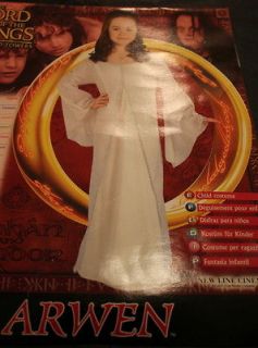 LOTR Lord of the Rings Arwen Costume Silver White Dress Small Girl 4T 