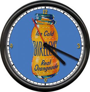   Orange Soda Retro Vintage Diner Style Restaurant Store Sign Wall Clock