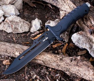   COMBAT BOWIE HUNTING KNIFE Survival Military Fighting Fixed Blade