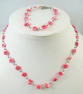 flower necklace bracelet set  0 99 buy