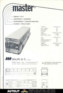 1983 fiat iveco mauri transit bus brochure desio italy time