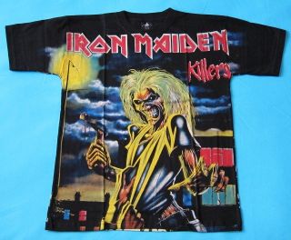 Iron Maiden   Killers All Over T Shirt size L NEW Full Print