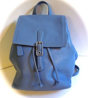 COACH LEGACY SLATE BLUE CLASSIC LEATHER BACKPACK PURSE BAG handbag