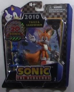 SONIC THE HEDGEHOG   2010 Tails & Sandworm 20th Anniversary Action 