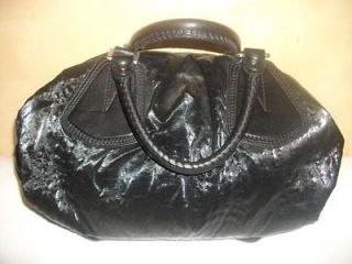 FRANCESCO BIASIA Ellen Black Matelasse Fabric and Leather bag $ NEW 