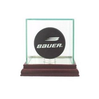Newly listed *NEW Single Hockey Puck Glass Dispaly Case NHL NCAA