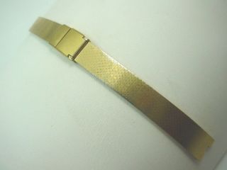 Ladies Vintage Watch Band Lassale Seiko 11mm Gold Tone Base Metal 