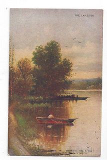 antique art post card the lakeside r hill 1904 expedited