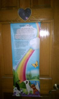pet rainbow bridge poem banner picture frame time left $
