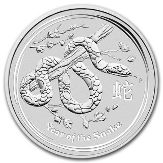 2013 10 oz Year of the Snake Silver Coin   Australian Lunar