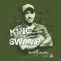   Youth Licensed Swamp People Troy Landry King Of The Swamp T Shirt S XL