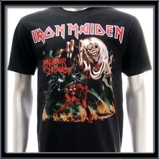 Sz M Iron Maiden T shirt Hard Metal Rock The A Matter Of Life And 