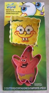 Wilton SpongeBob SquarePants Metal Cookie Cutter Set 2 Piece NEW