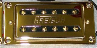 Gretsch® Gold Neck Humbucker Pickup W/Logo~Screws,Ring & Springs Inc 