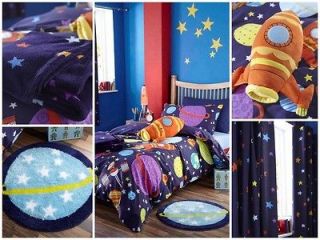 Outer Space Duvet Cover Set, Throw, Curtains, Cushions   Boys Bedroom