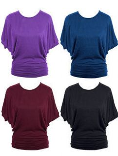 plus size boat neck dolman sleeve knit top 1X 2X 3X 4 colors NWT