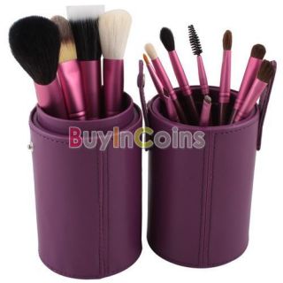 13 PCS Purple Powder Blush Goat Hair Makeup Brush Cosmetic Brushes Set 