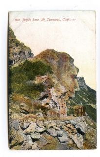 mt tamalpais california profile rock old postcard from united kingdom
