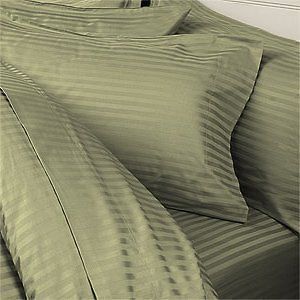 Duvet Cover and Shams Stripe 1500 TC 3 piece Duvet set Full/Queen/Kin 
