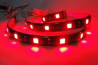 Power 12 SMD LED Strip Tail Brake Stop Light DRL trunk Car Motorcycle 