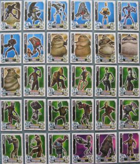 Star Wars Force Attax Series 3 Clone Wars Base Cards 121   150