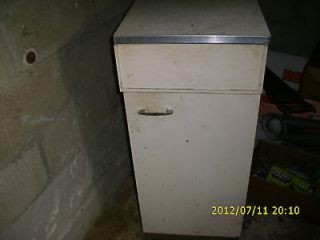 vintage metal base kitchen cabinet  9 99