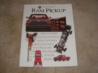   Dodge Ram pickup truck 1500 2500 LT ST Laramie SMALL sales brochure