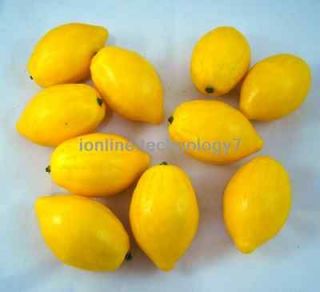 10 x Lemons Decorative Plastic Artificial Fruit Home Garden party 