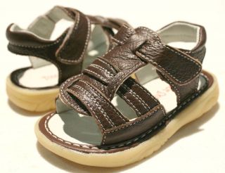 Baby Toot Skooters SIZE: 2 BROWN Soccer Leather Sandals Shoes