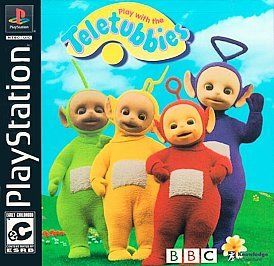 PLAY WITH THE TELETUBBIES   PS1 PS2 PLAYSTATION GAME Complete