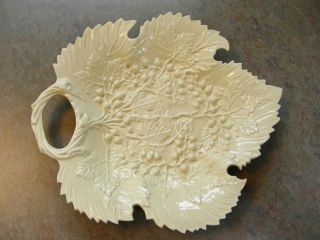PALIN THORLEY Williamsburg VA Restoration Creamware Leaf Dish 