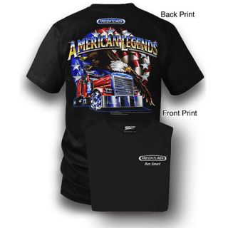 freightliner american legends trucker black tee shirt  